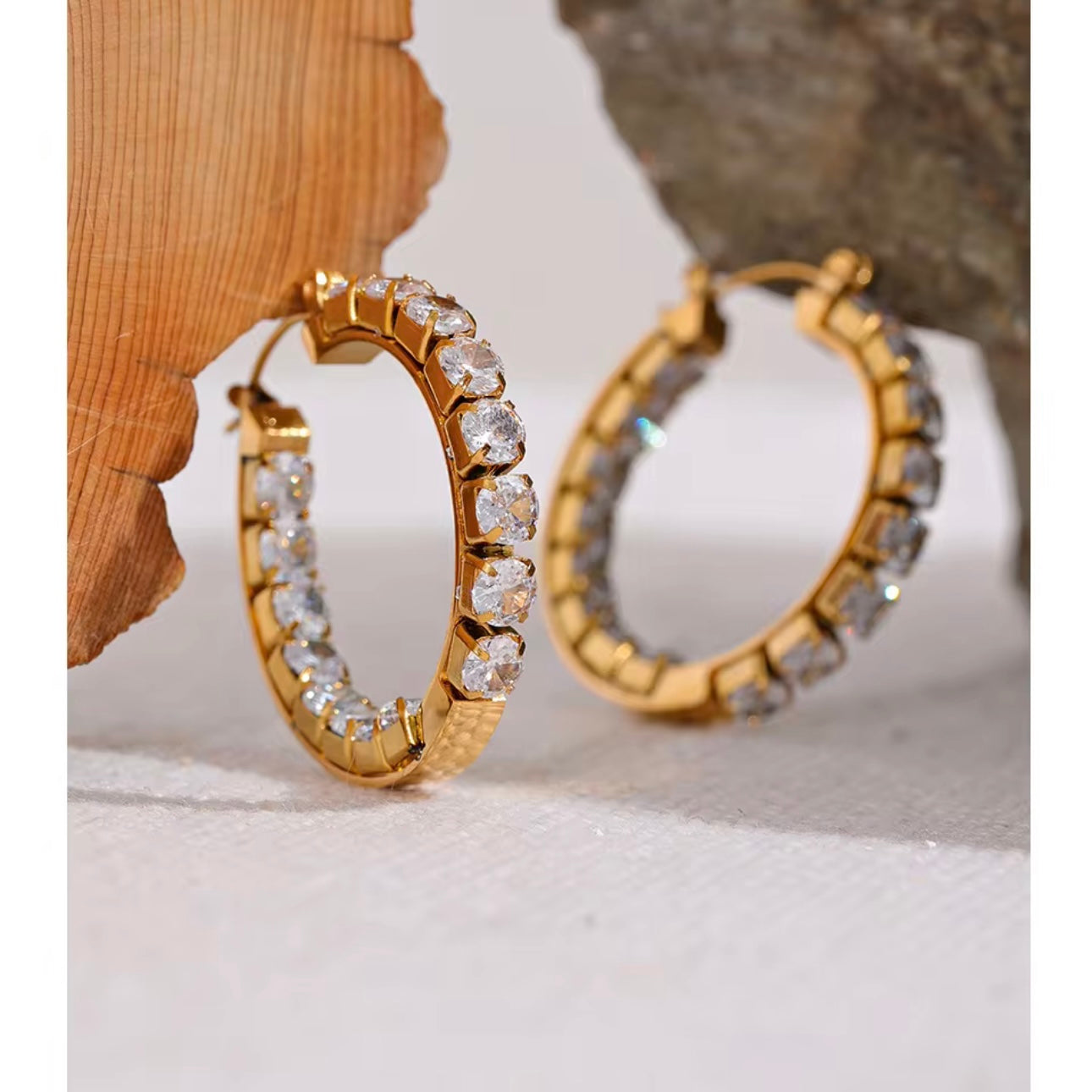 Boujie Bling Hoops