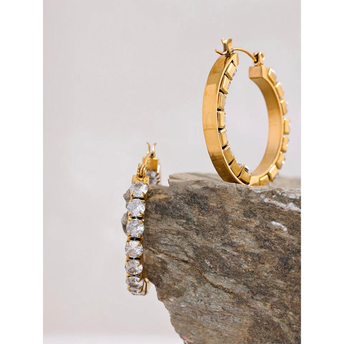 Boujie Bling Hoops